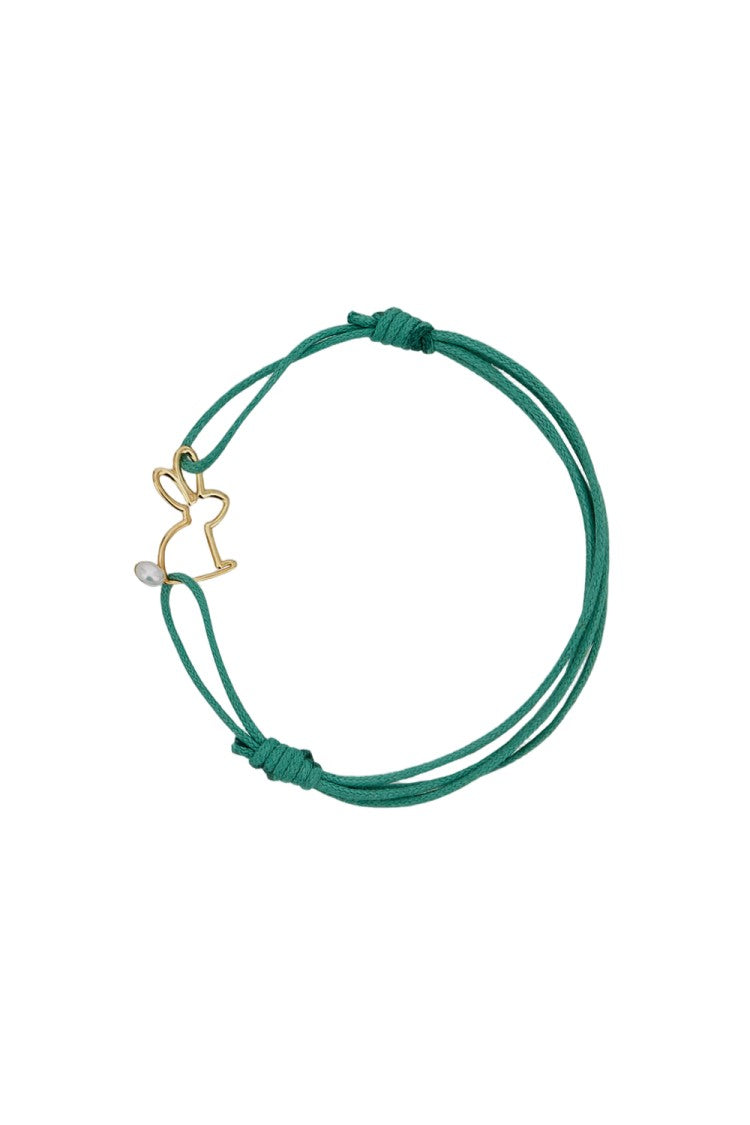 Aliita Conejito Perla Cord Bracelt