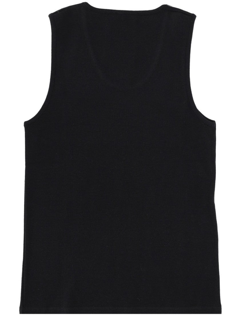 Lemaire Scoop Neckline Smooth Stretch Cotton-Blend Tank Top
