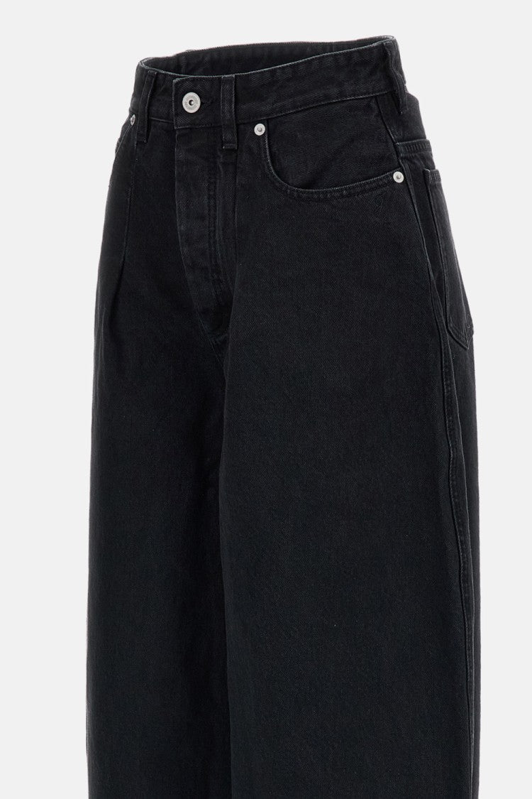 Jacquemus Curved Leg Curved Leg Cotton Trousers