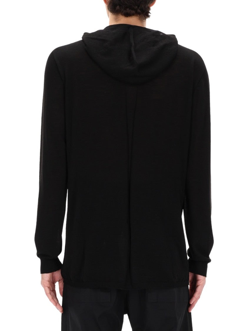 Rick Owens Neutrals Lightweight Ribbed Cuffs New Wool Shirt