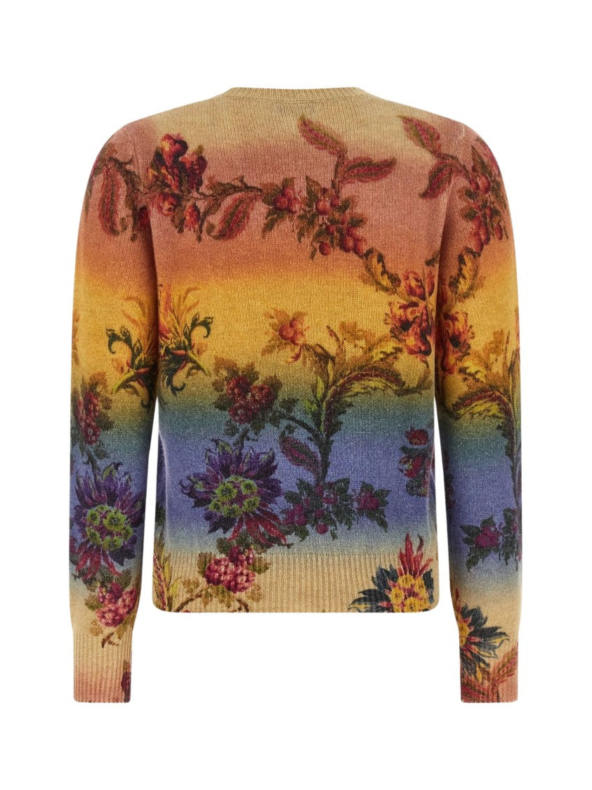 Etro Gradient Floral Sweater
