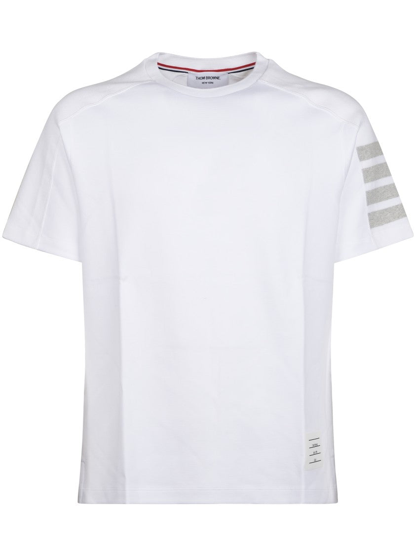 Thom Browne Minimalist White Milano Cotton Tee