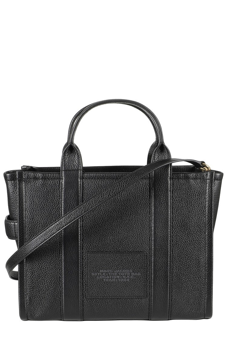 Marc Jacobs Structured Full-Grain Leather Medium Tote