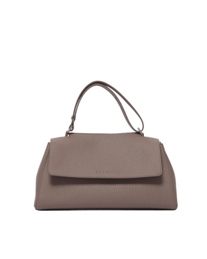 Orciani Beige Handbag With Adjustable Handle And Discreet Closure