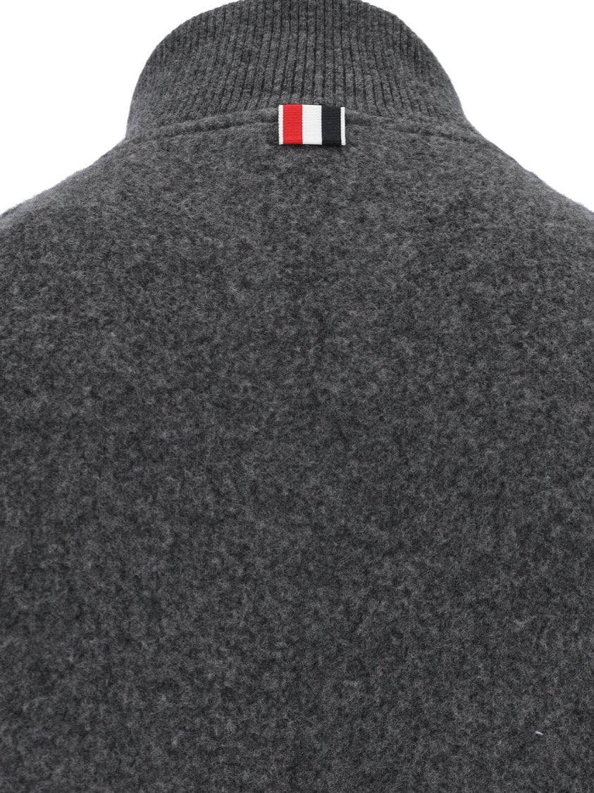 Thom Browne Wool Zip Jacket – Grey