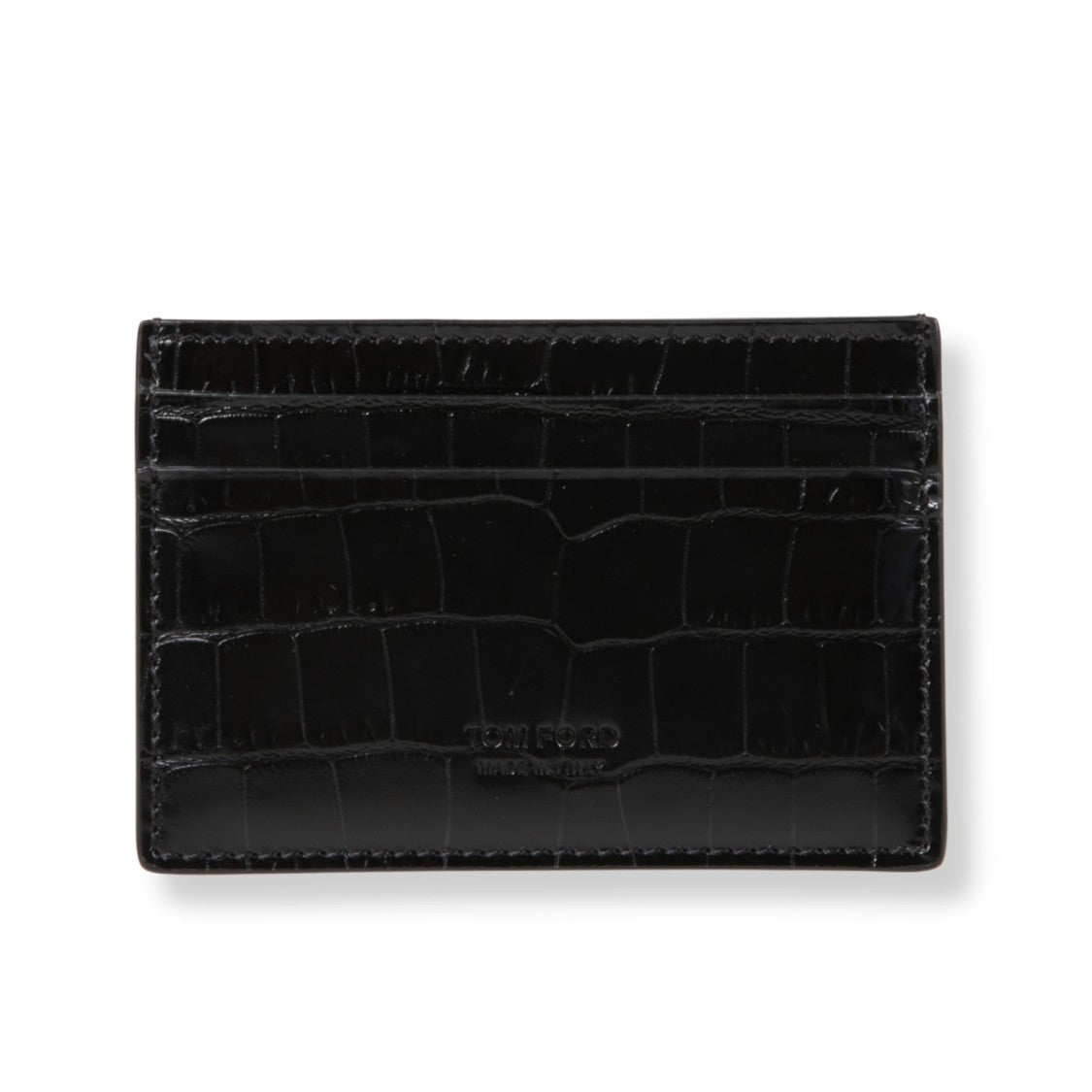Tom Ford Croc-Effect Card Holder