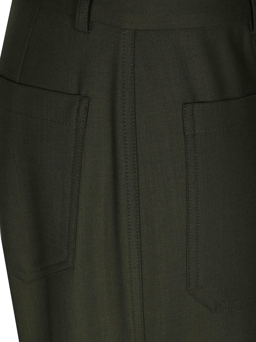 Victoria Beckham Alina Tailored High-Waisted Wide-Leg Pants