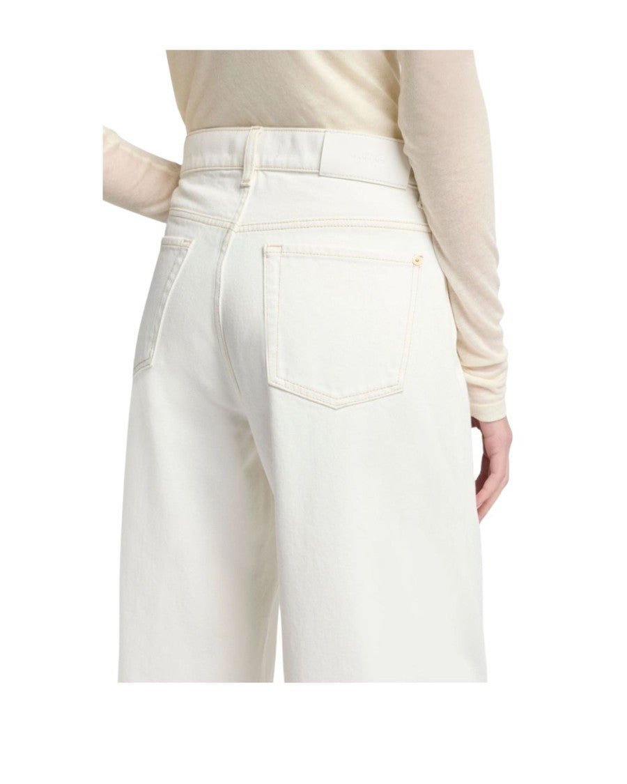 7 For All Mankind Jeans Bonnie Curvilinear Milkway Whit Raw Cut