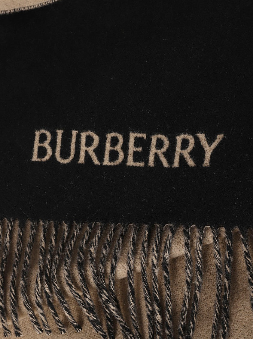 Burberry Cashmere Scarf With Graphic Pattern