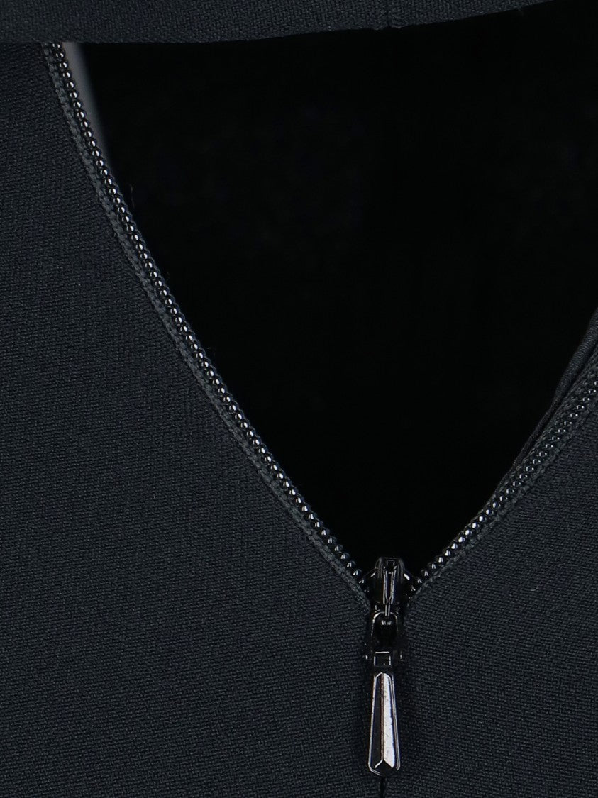 Victoria Beckham "Midi Bandeau" Dress – Black