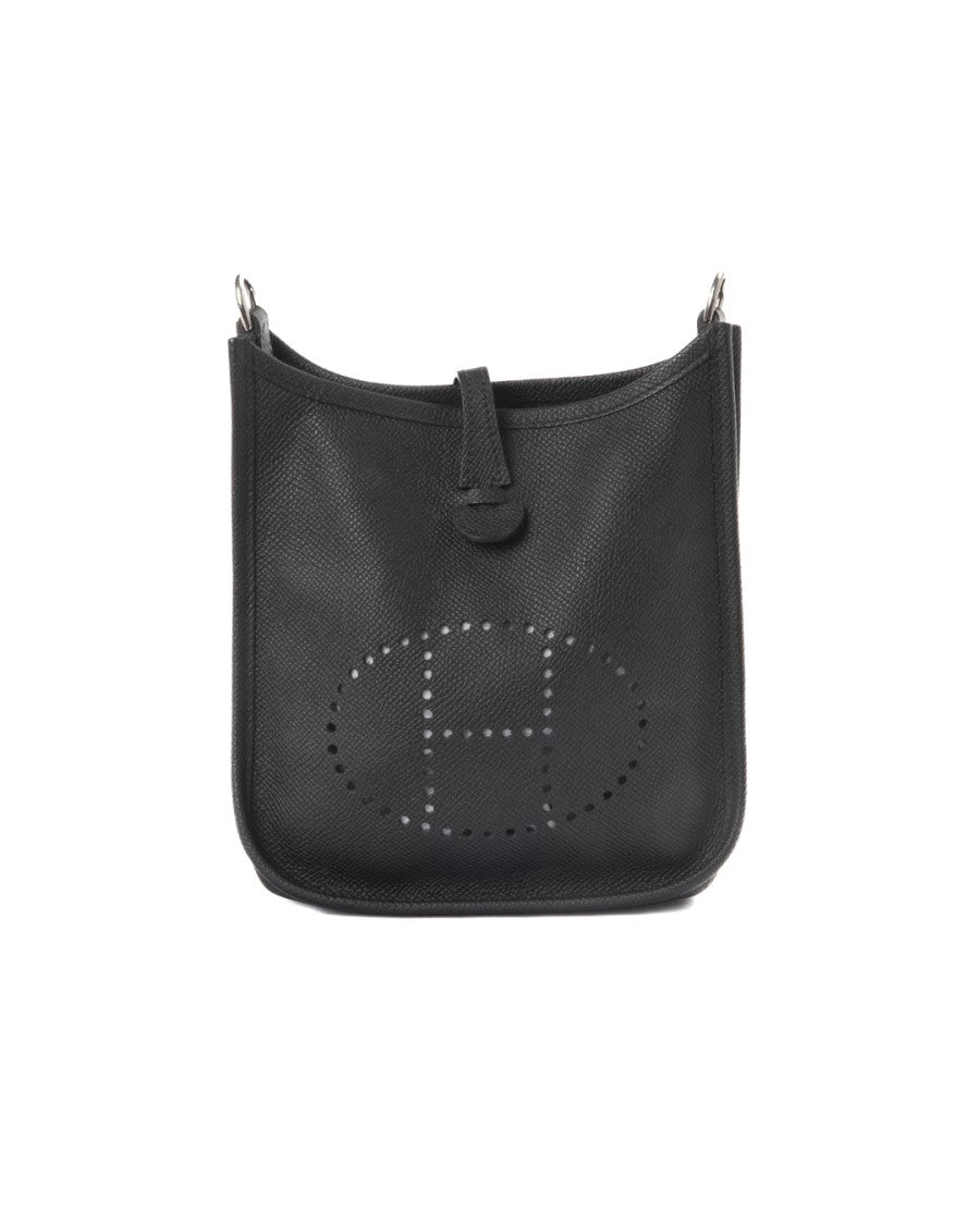 Hermès Black Epsom Sac Evelyne 16 Leather Shoulder Bag