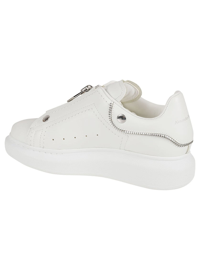 Alexander Mcqueen White Sneakers With Design