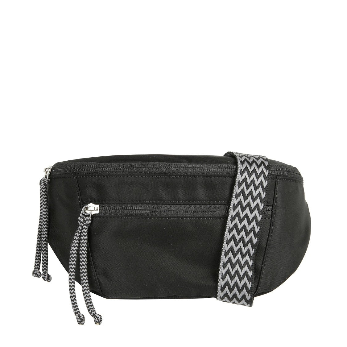 Lanvin Compact Curb Waist Bag With Zigzag Strap