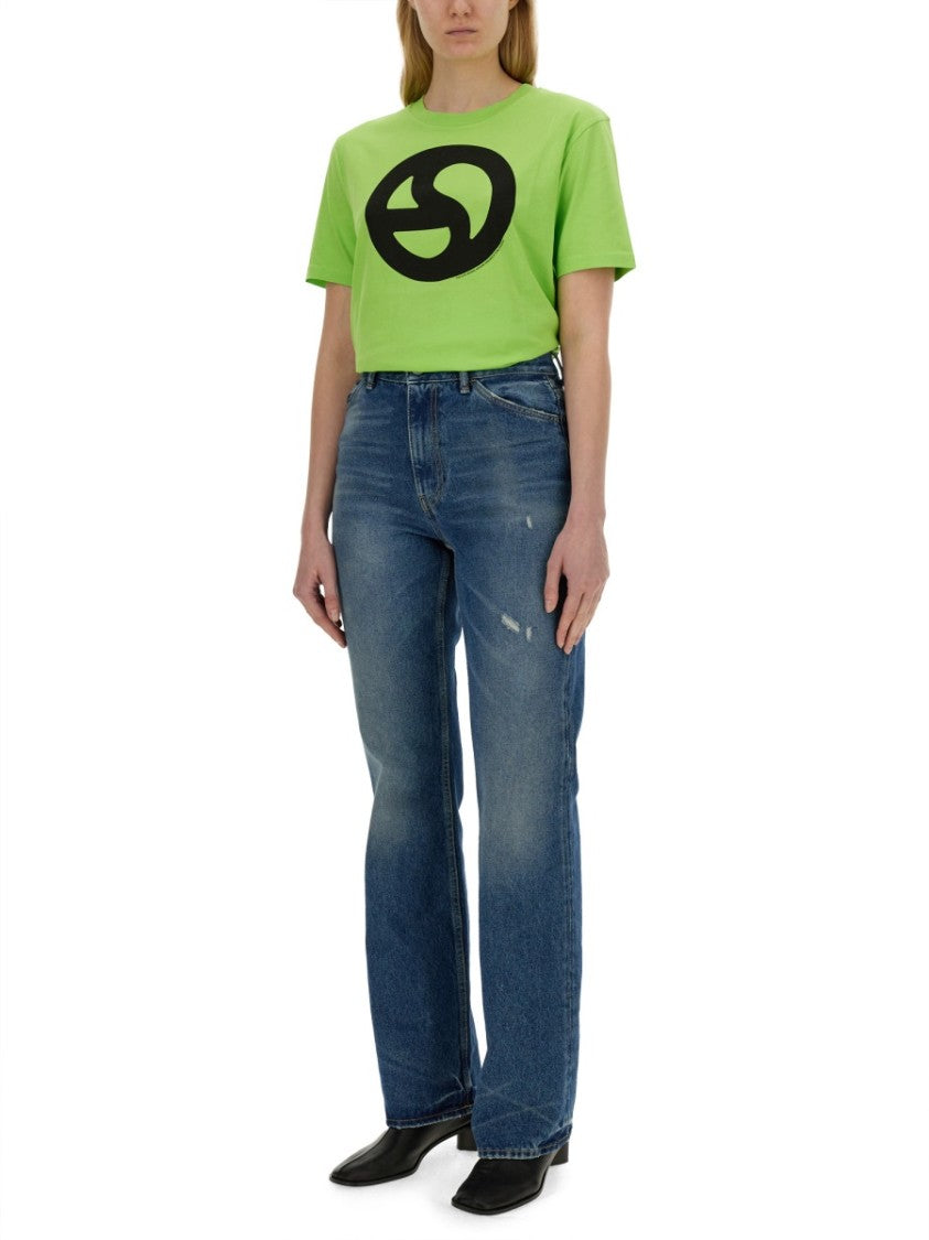 Acne Studios Short-Sleeved T-Shirt With Bold Graphic Print