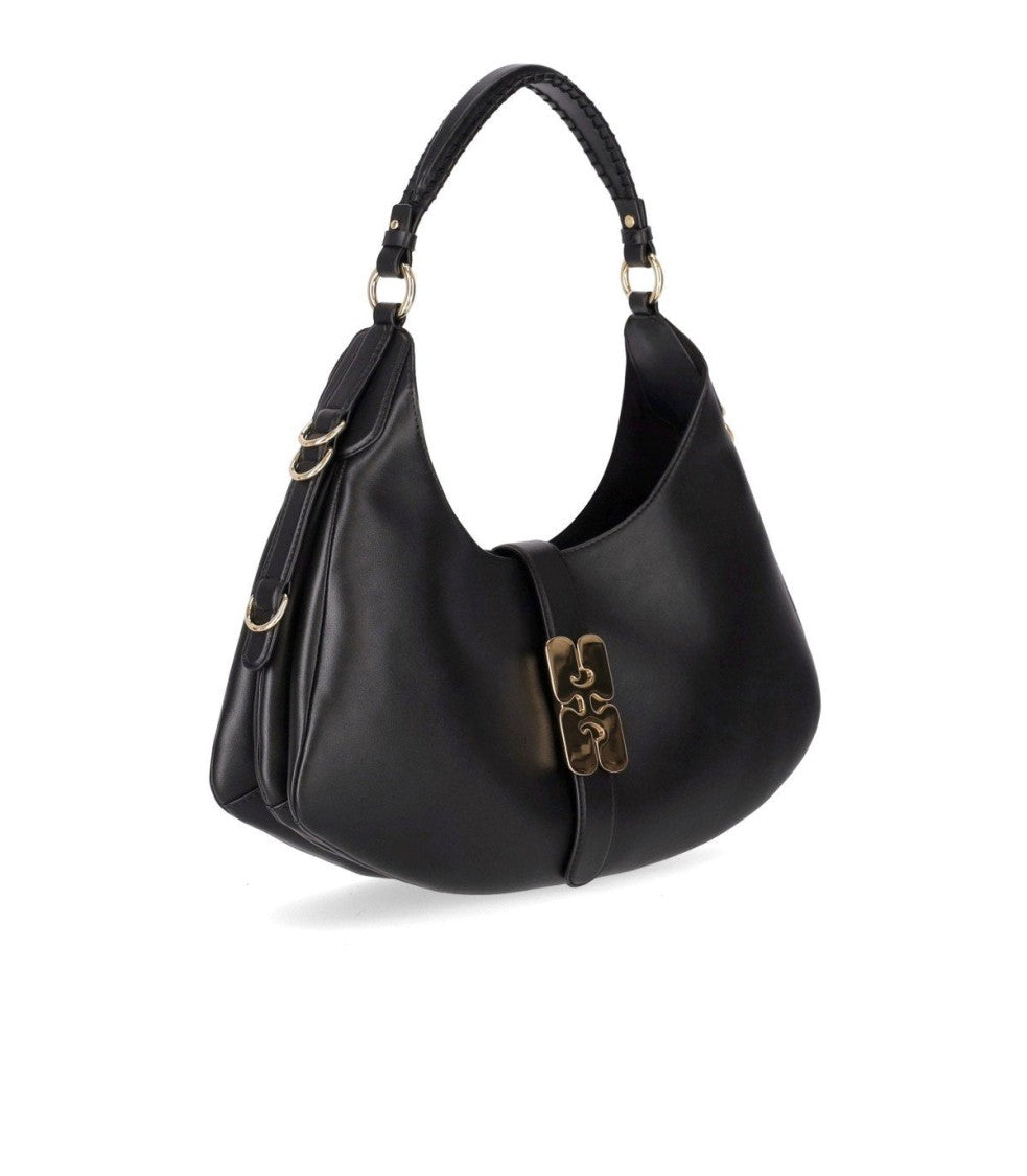 Ganni Kat Black Small Shoulder Bag