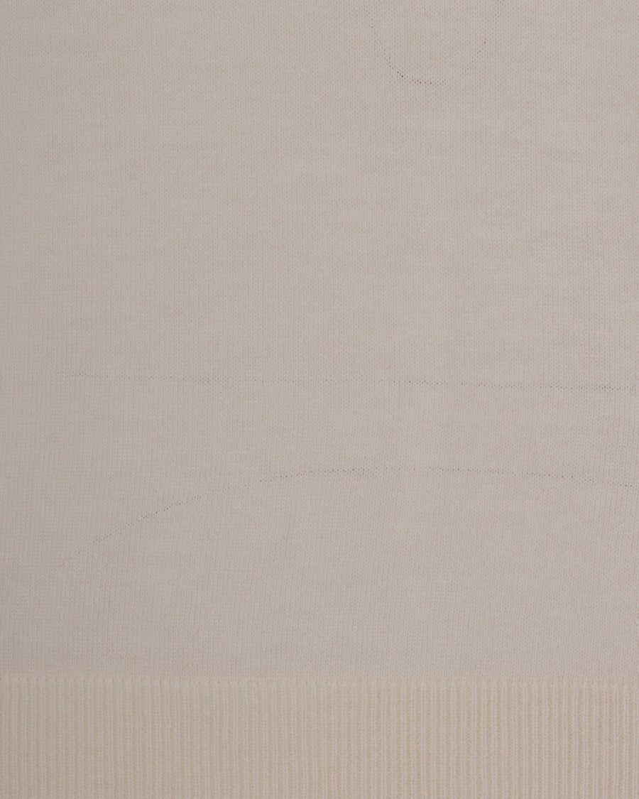 Max Mara White Agenda Silk-Blend Short-Sleeve Top