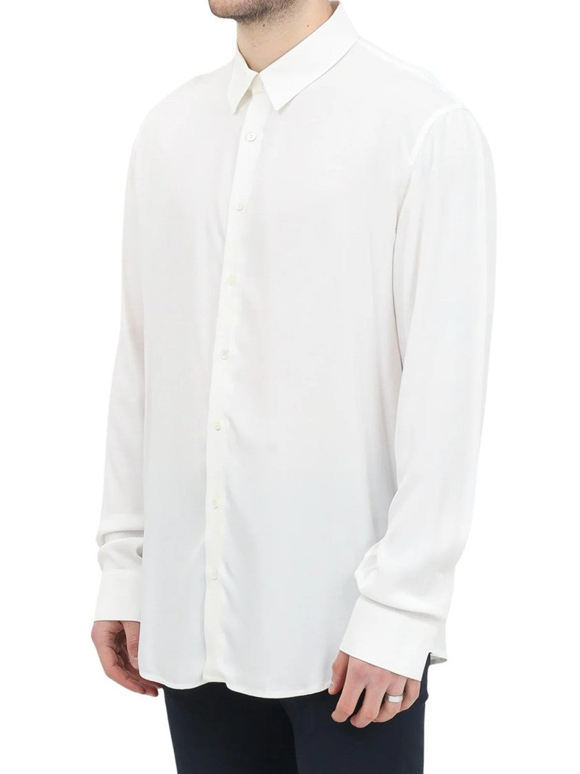 Patrizia Pepe White Fluid Viscose Blouse
