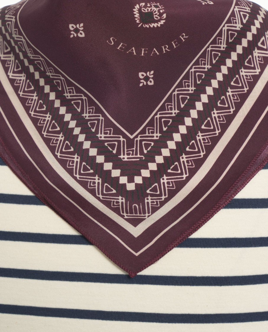 Seafarer Navy/Off-White Striped Long-Sleeved T-Shirt