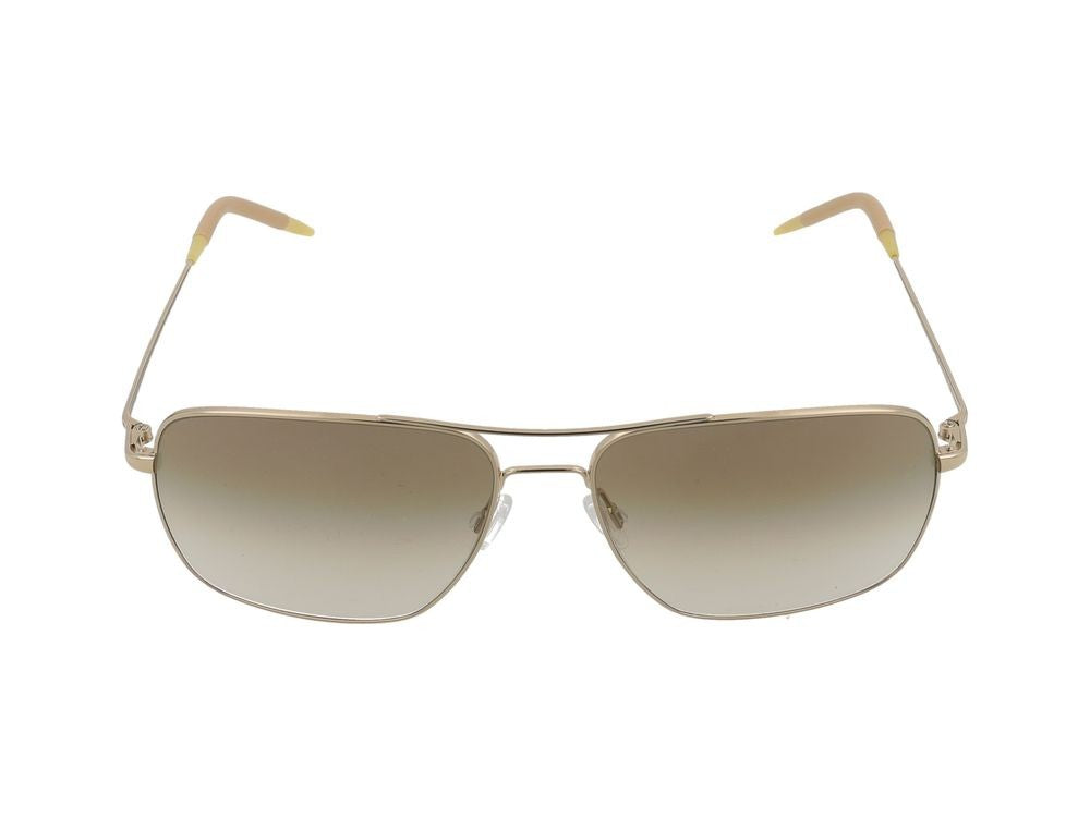 Oliver Peoples Double Bridge Gradient-Tint Rectangular Sunglasses