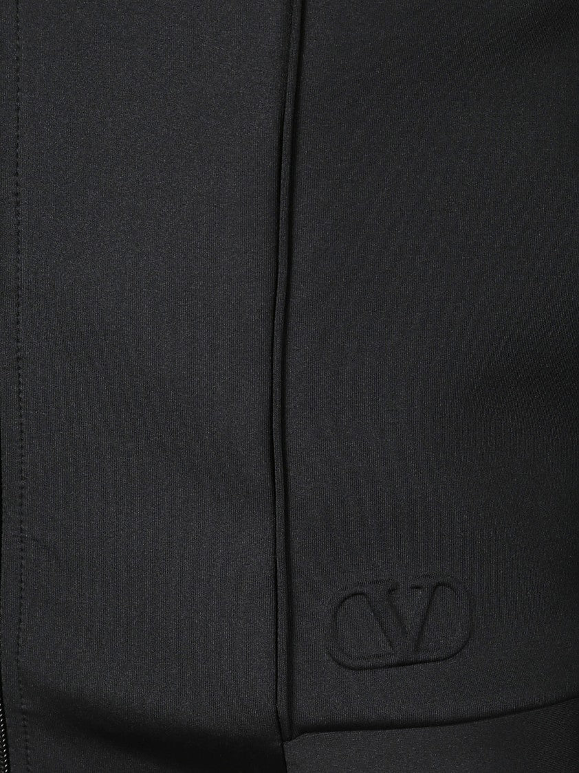 Valentino Garavani Neoprene Sweatshirt With Vlogo Motif And Hood