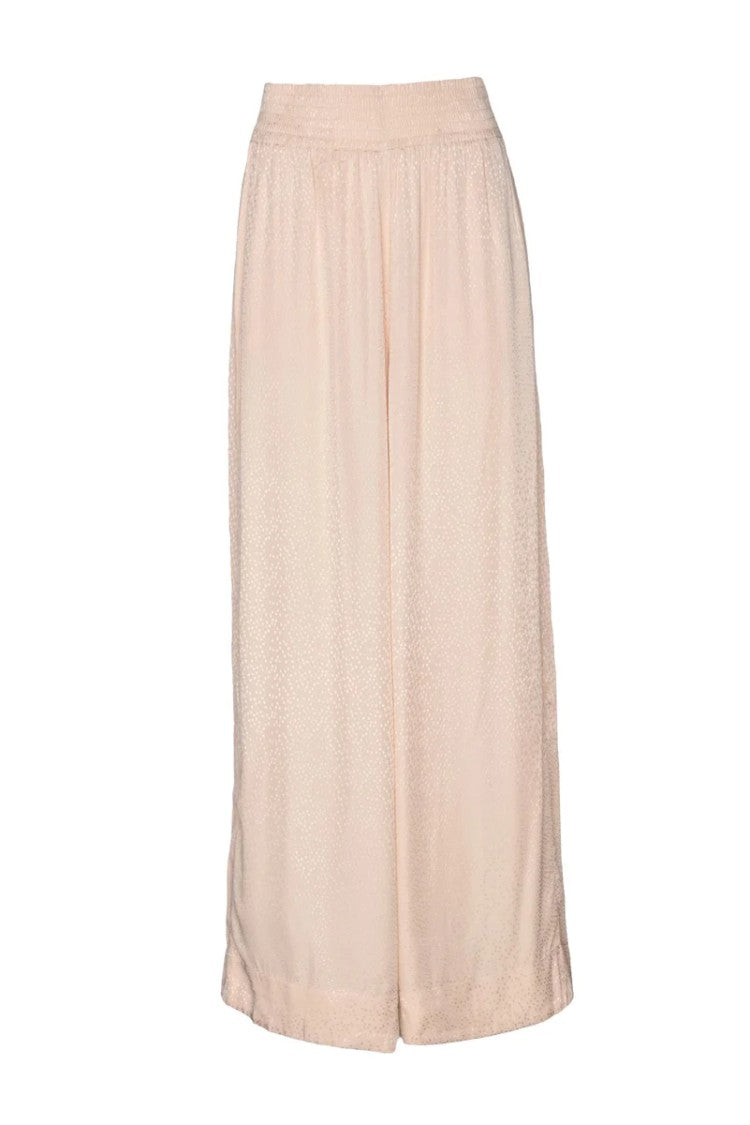 Attic And Barn Attic And Barn Satin Trousers High Waist - Beige