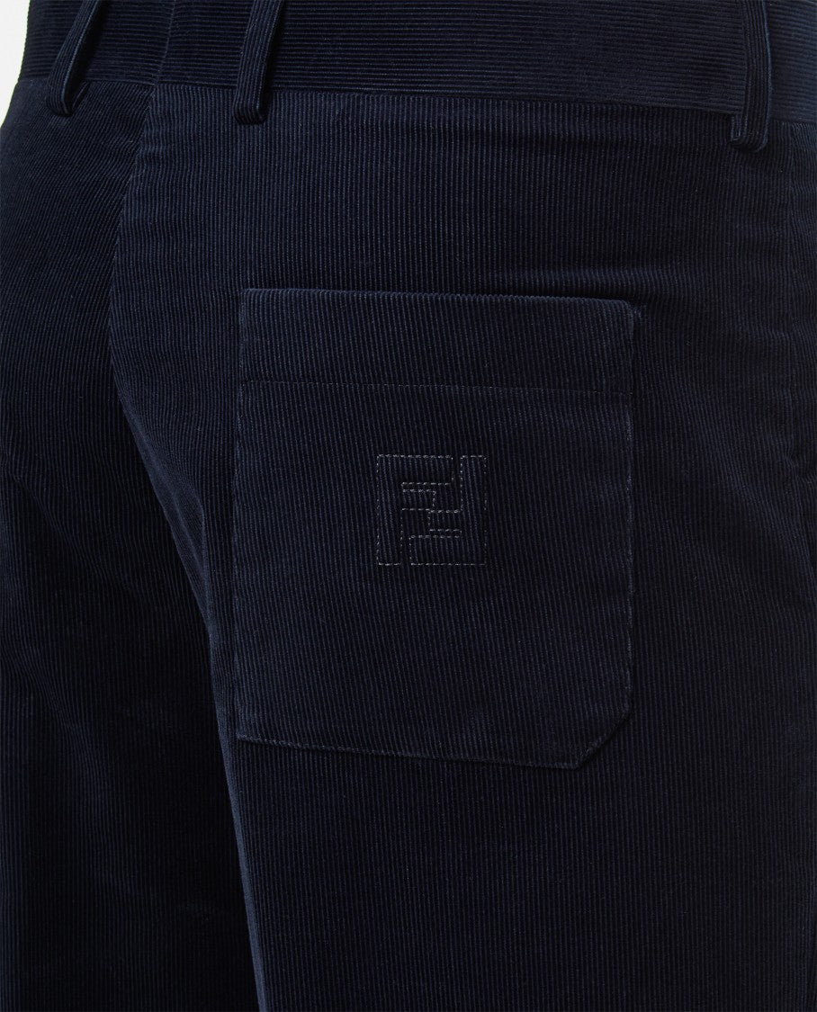 Fendi Ribbed Textured Pants