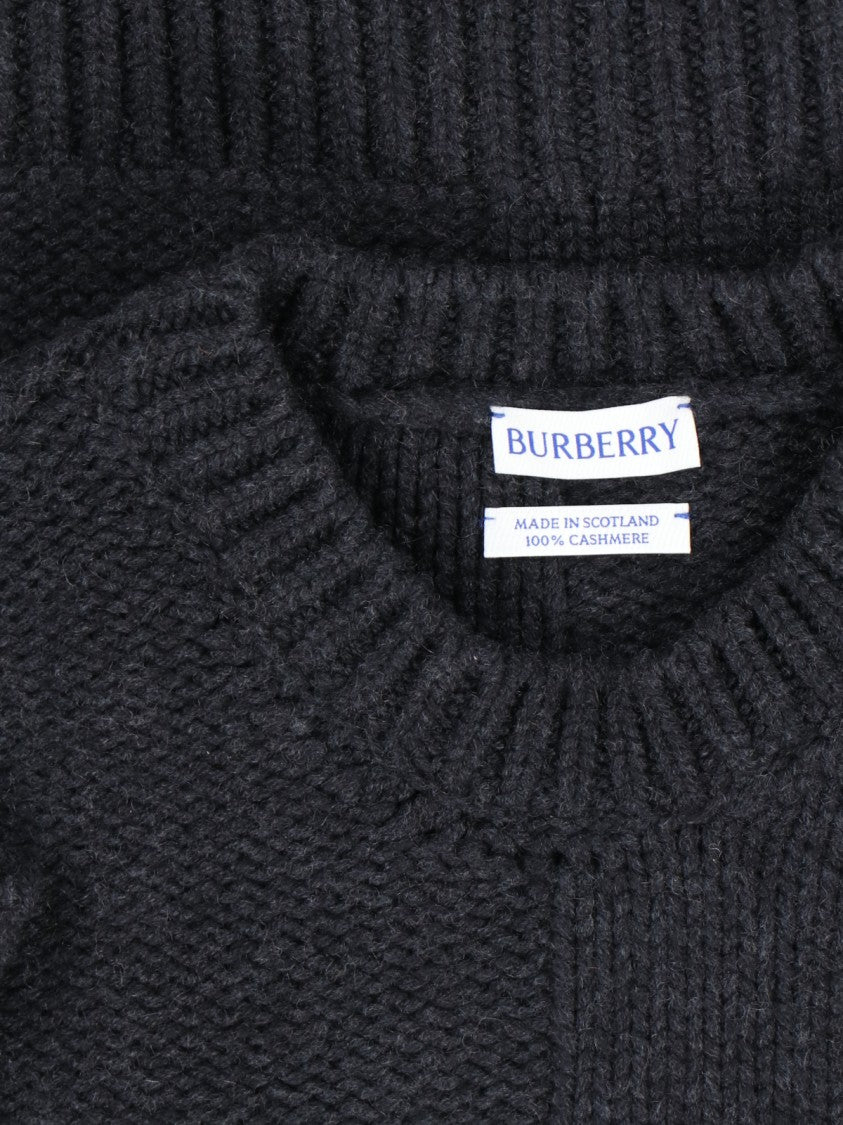 Burberry Cashmere Crewneck Sweater – Grey
