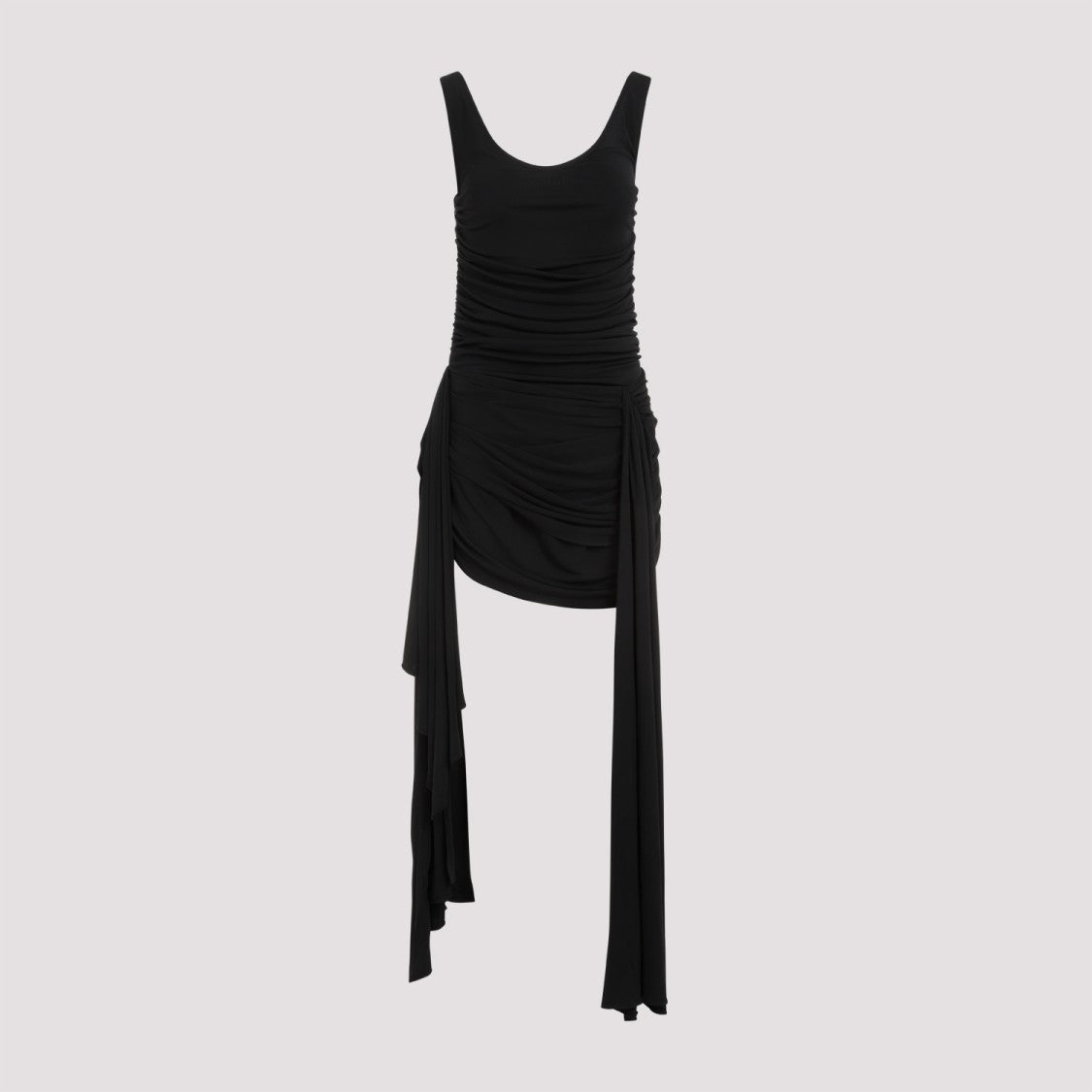 Mugler Crafted In Viscose And Polyamide Blend Dress