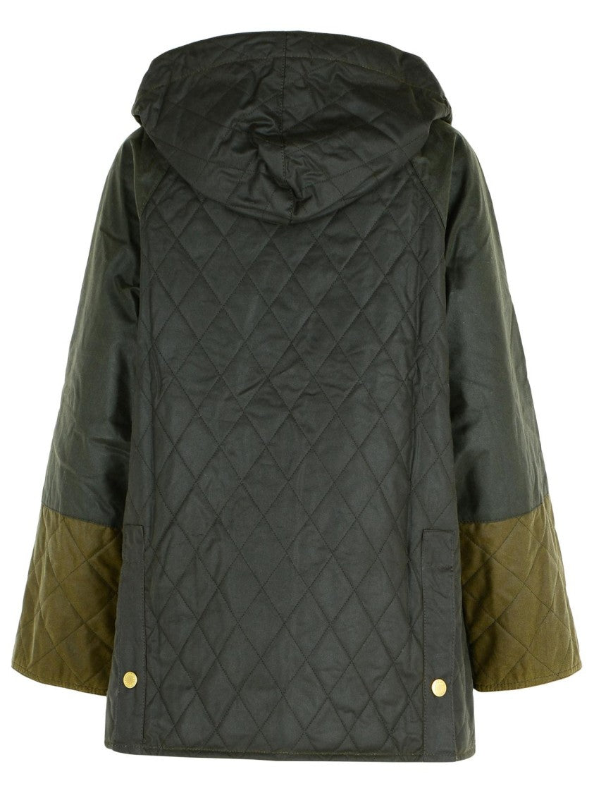 Barbour 'Imelda' Dark Green Waxed Cotton Parka