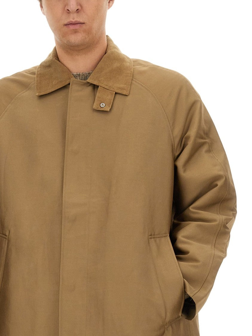 Sunflower Relaxed Silhouette Long Coat With Design