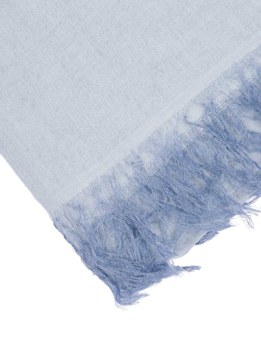 Faliero Sarti Light Blue Kashy Cashmere Blend Scarf