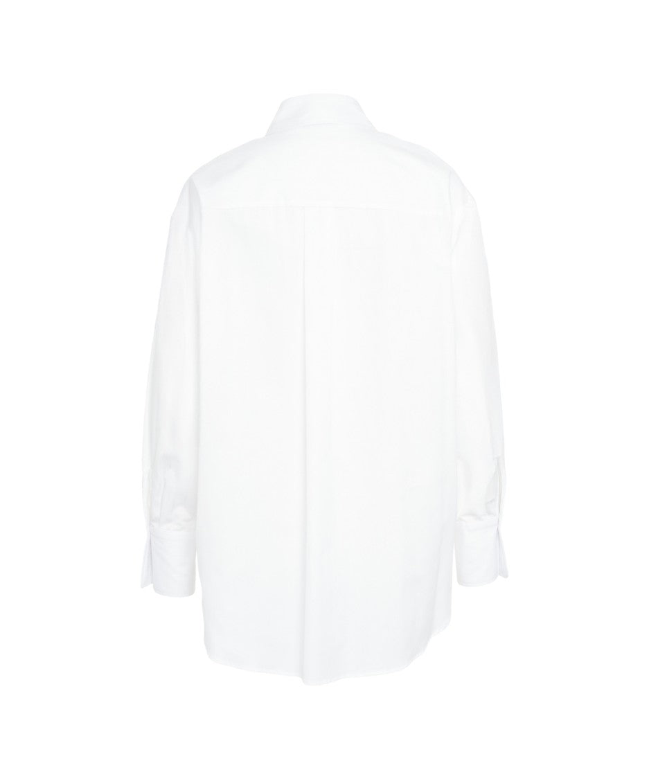 Elisabetta Franchi Oversized Shirt With Iconic Logo Print