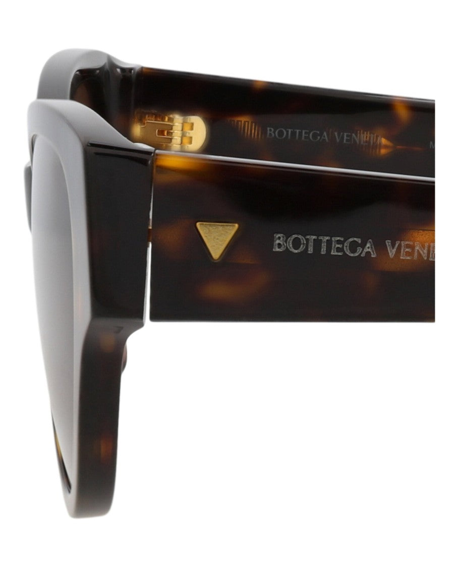 Bottega Veneta Cat Eye Sunglasses In Recycled Acetate With Tortoiseshell Pattern