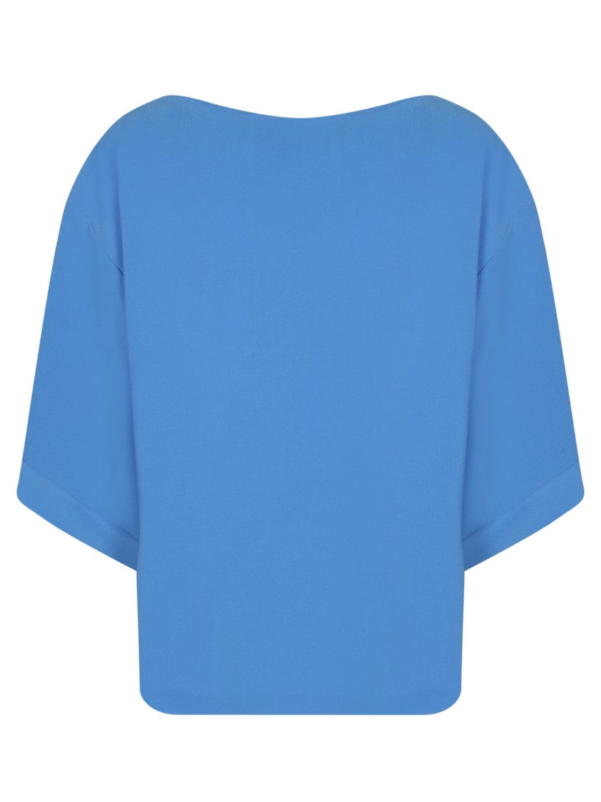 Alberto Biani Blue Triacetate-Polyester Top