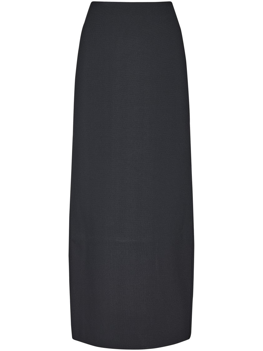 Max Mara Fitted Black Skirt With Discreet Side Zipper
