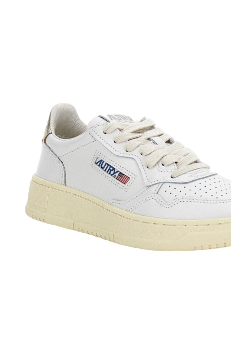Autry White Medalist Low Leather Sneakers