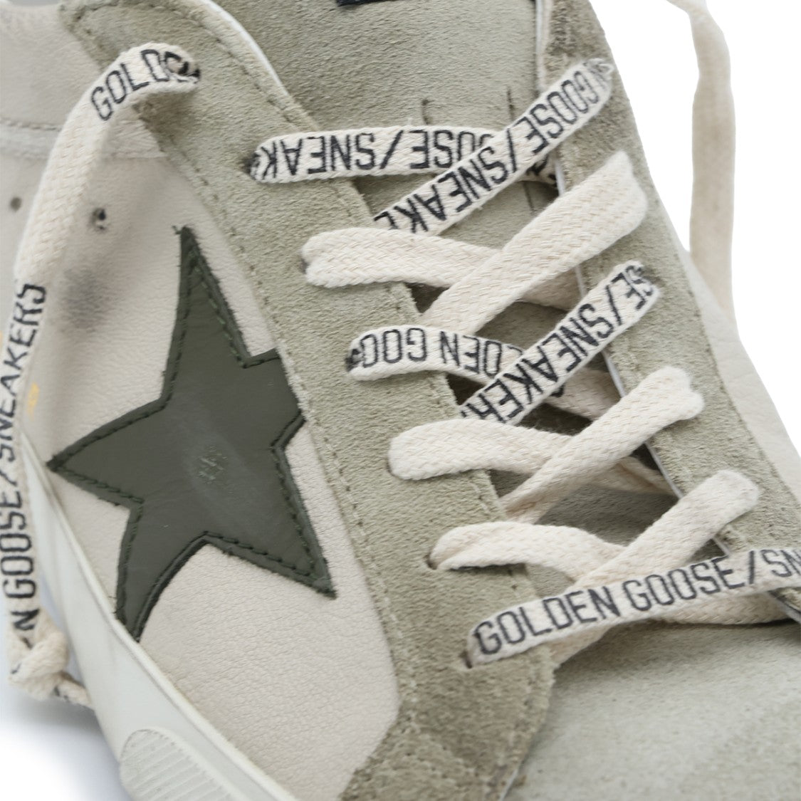 Golden Goose Beige Leather Superstar Sneakers