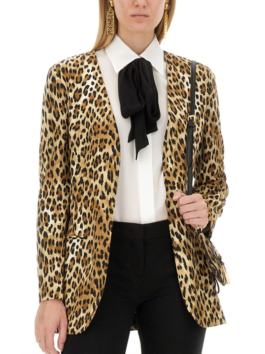 Moschino Jacket With Animal Pattern