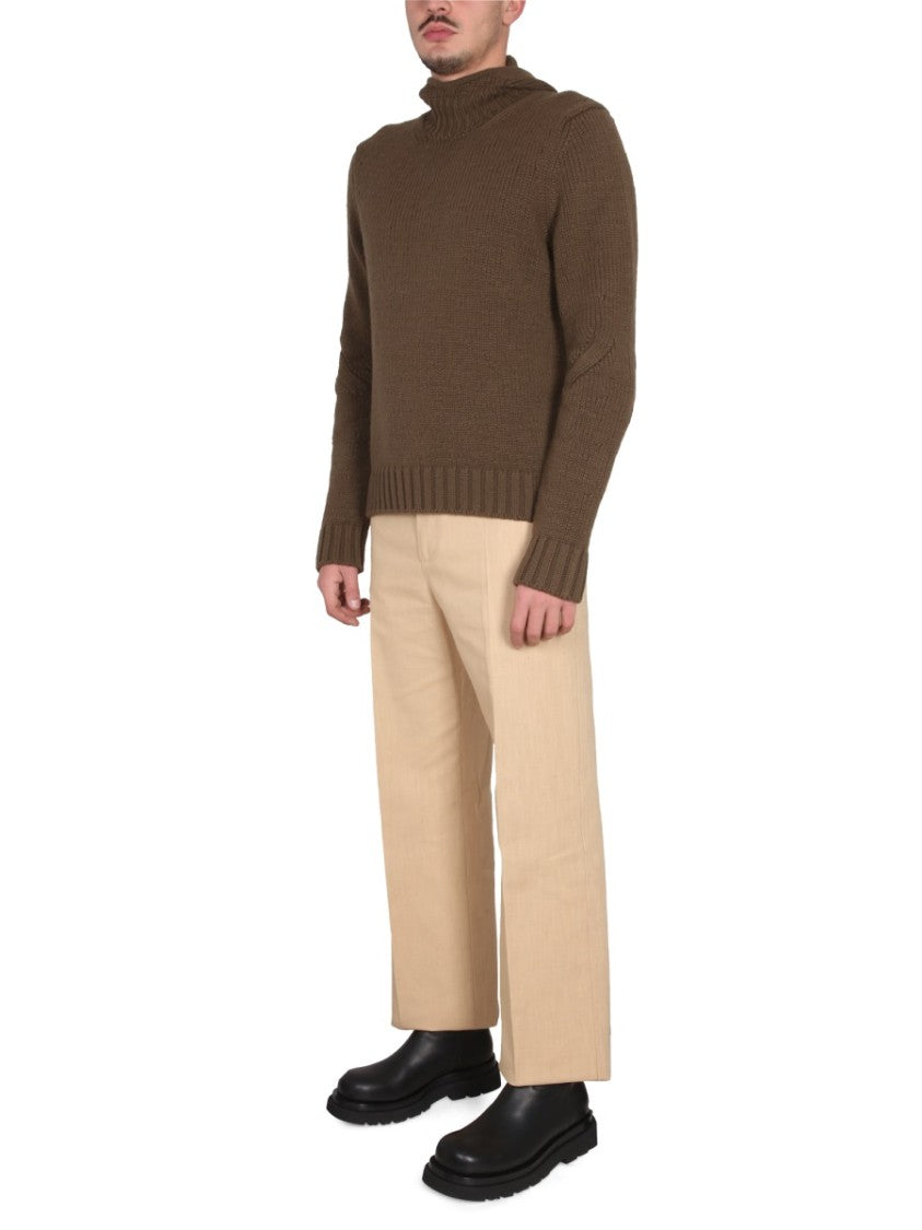 Bottega Veneta Textured Jersey Sweatshirt With Hood And Ribbed Cuffs