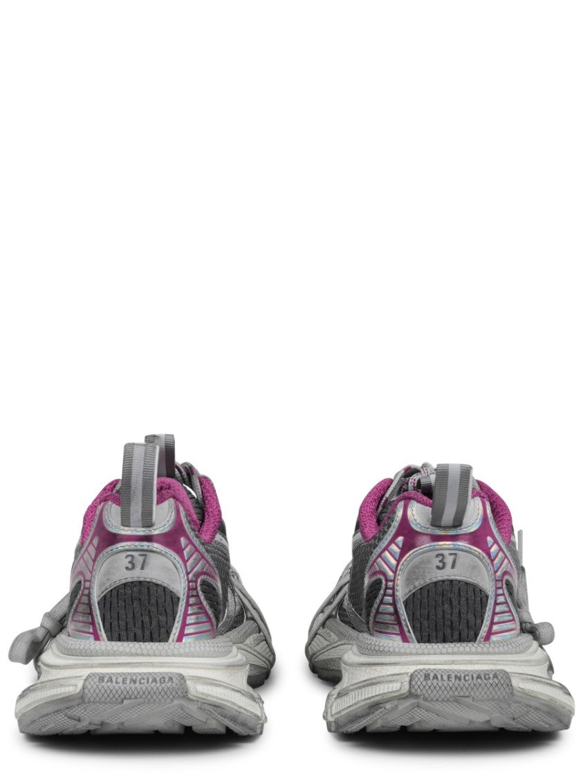 Balenciaga Layered Chunky Sneakers With Vibrant Accents