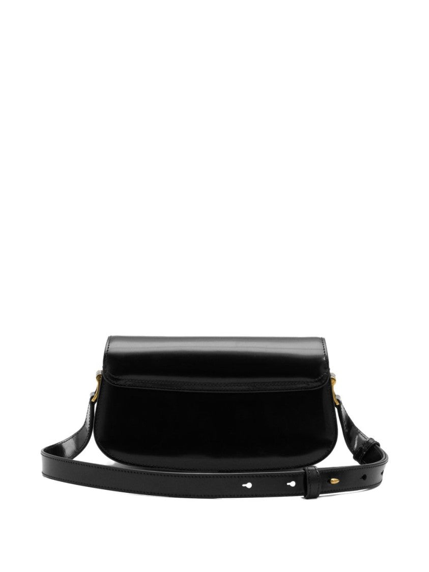 Ami Paris Glossy Black Handbag