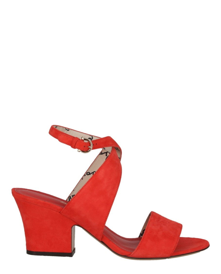 Ferragamo Sheena Suede Heel Sandals