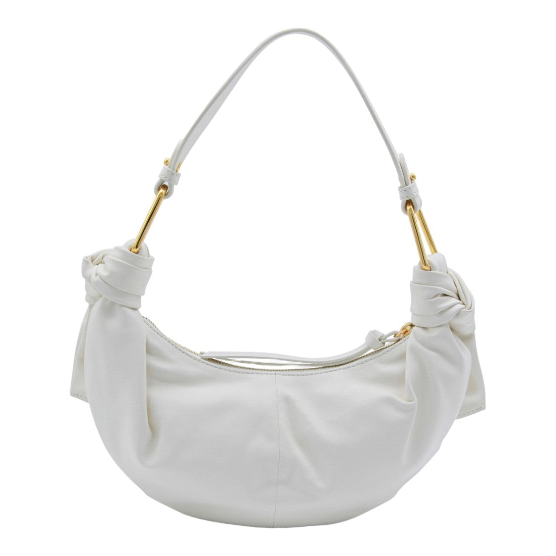 Coccinelle Crescent-Shaped White Coccinelle Bag