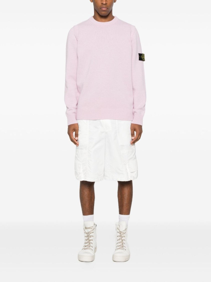 Stone Island Light Pink Crew Neck Sweater