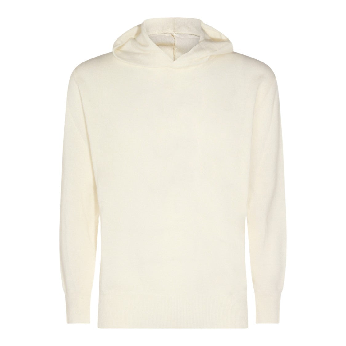 Altea Hooded Cream Sweater With Ribbed Details