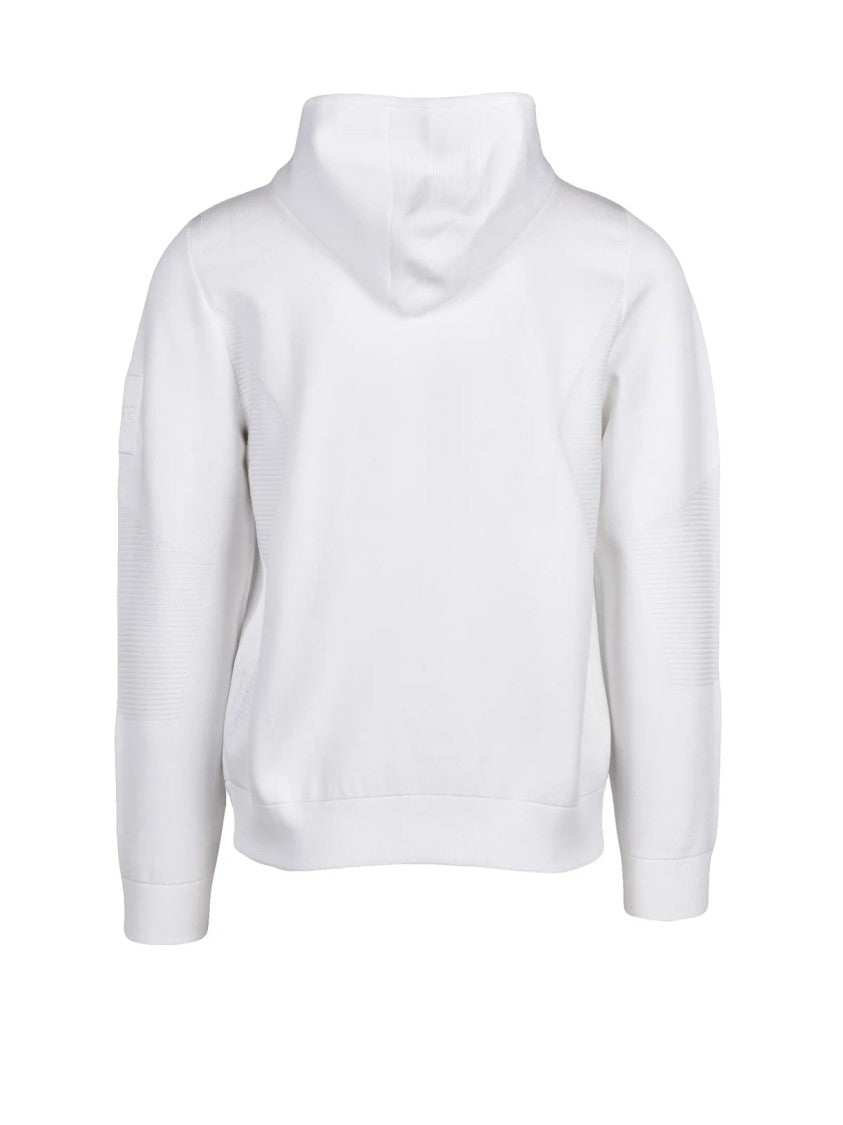 Outhere White Polyester Hooded Sweatshirt