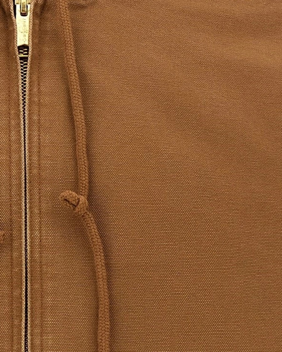 Carhartt Wip Organic Cotton Canvas Hooded Jacket With Quilted Lining