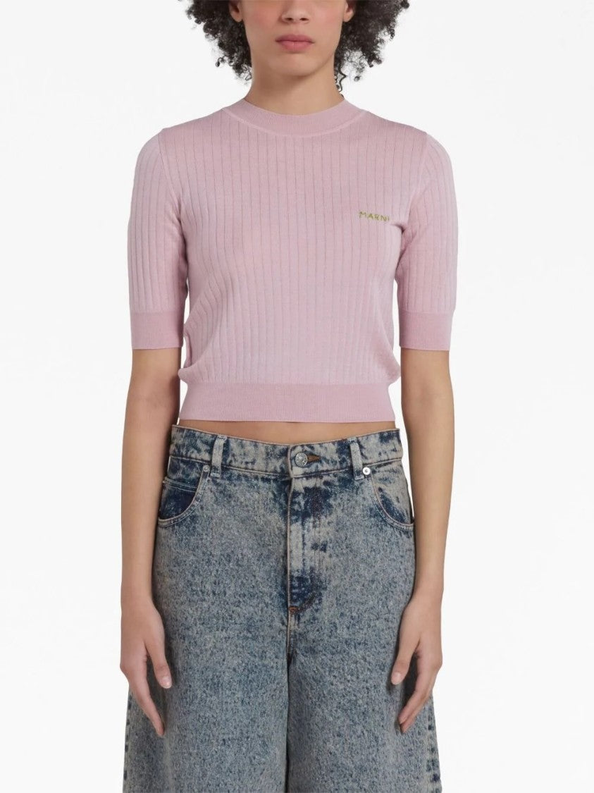 Marni Pink Turtleneck Sweater