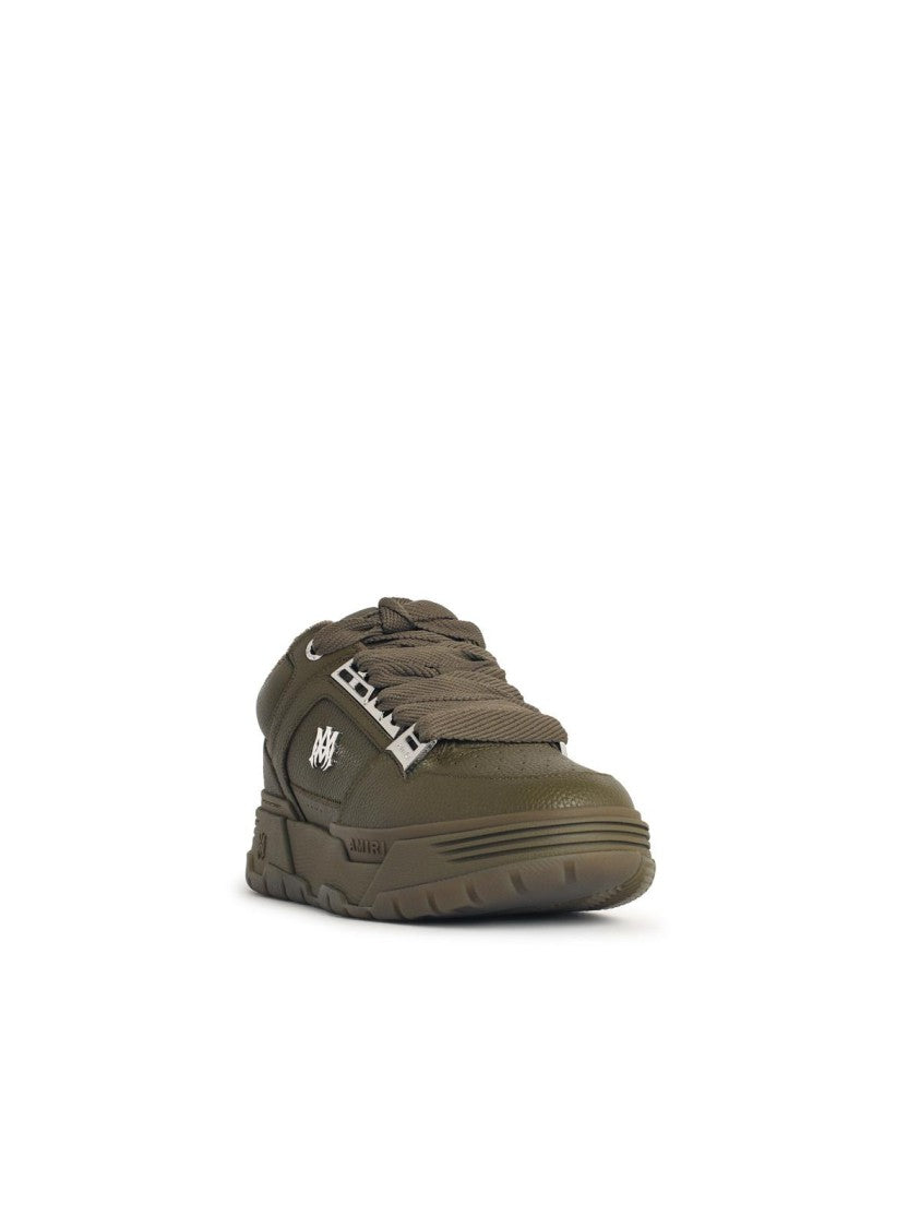 Amiri 'Metallic Ma-1' Thyme Green Leather Sneakers