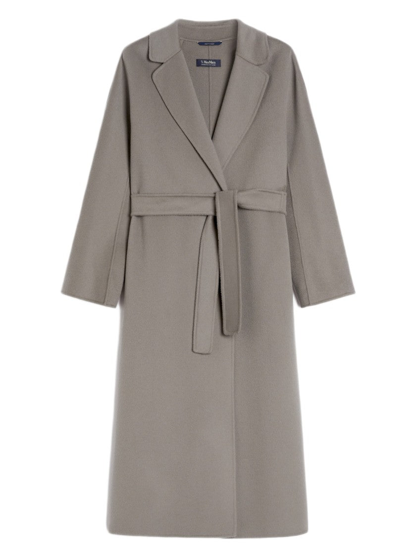 Max Mara Midi-Length Wool Coat With Notch Lapel